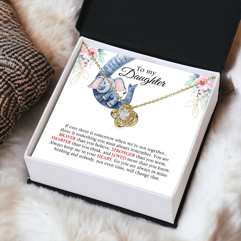 Almost Gone Love Knot Necklace For Daughter Love Knot Necklace