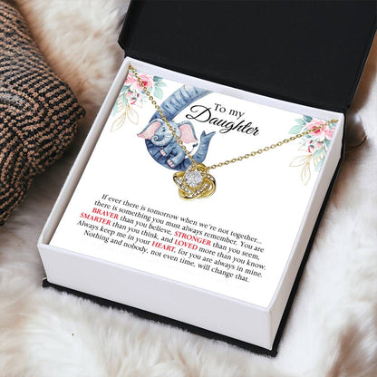 Almost Gone Love Knot Necklace For Daughter Love Knot Necklace