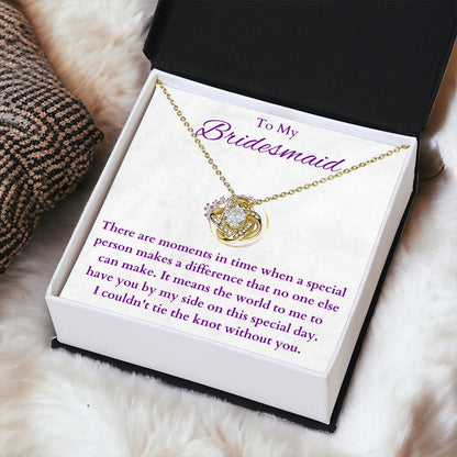 Bridesmaid(2) Love Knot Necklace