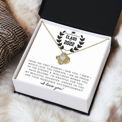 To Your Graduation Love Know Necklace Graduatio Love Knot Necklace