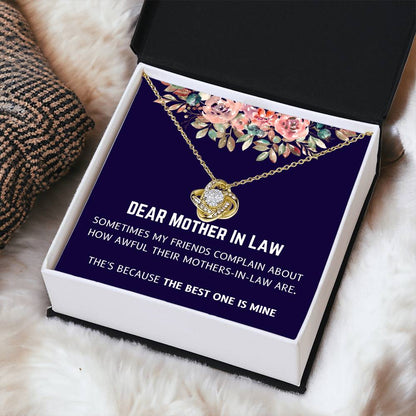 Best Mother In Law Is Mine Love Knot Necklace