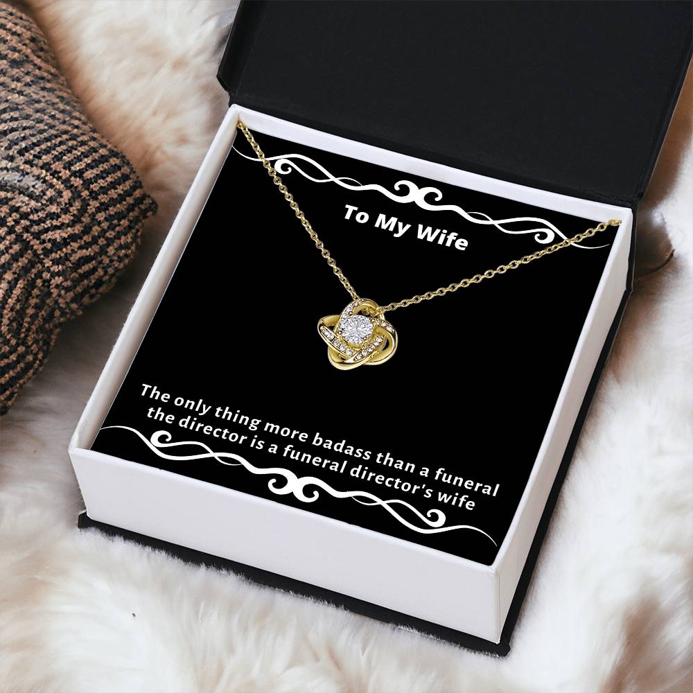 Almost Gone The  - Funny Gag Gifts For Badas Love Knot Necklace