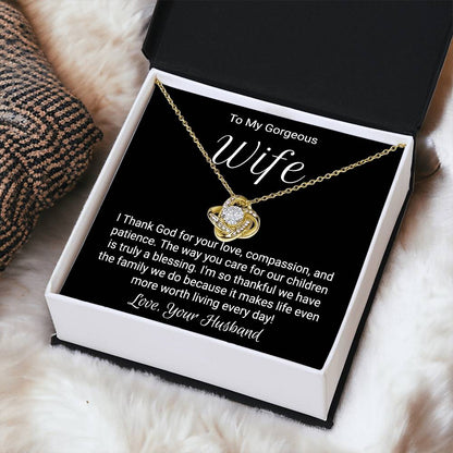 Anniversary Necklace For Wife - Love Knot Love Knot Necklace