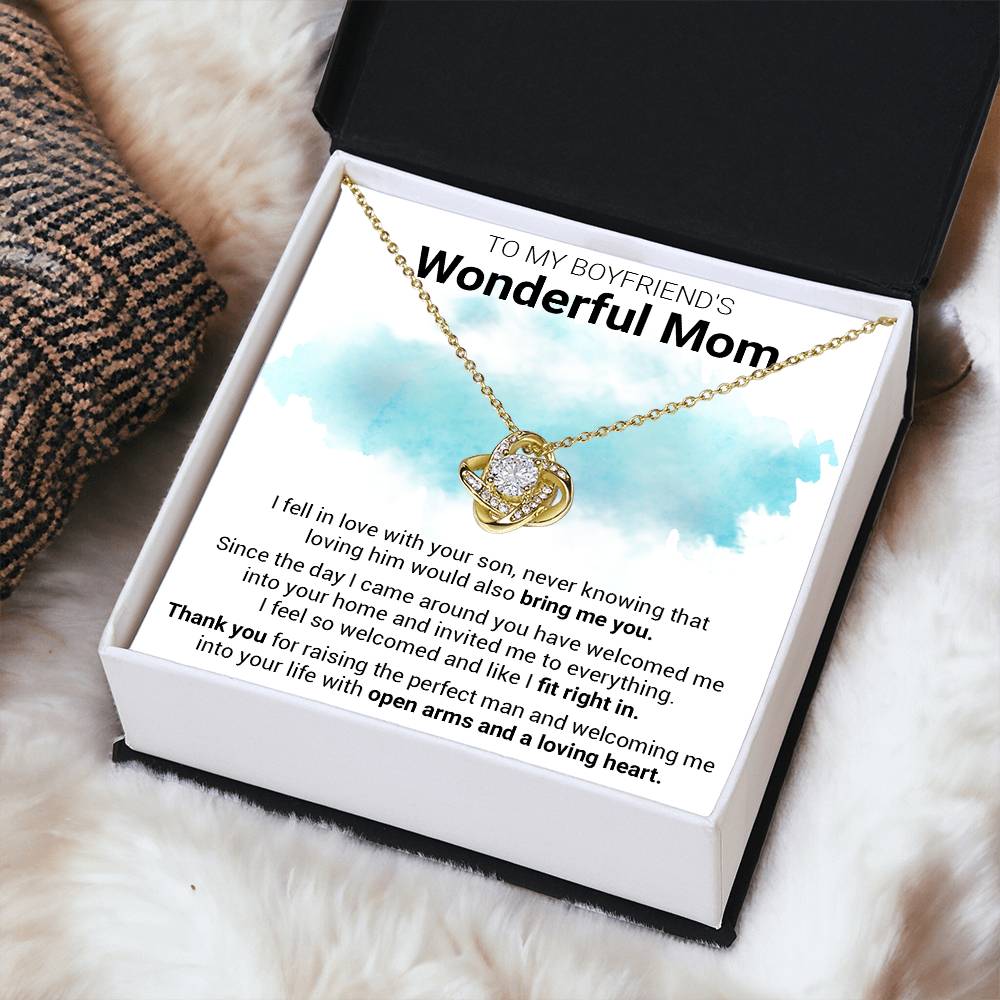 Gift For Boyfriend's Mom - Fit Right In - Love Knot Love Knot Necklace
