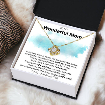 Gift For Mom - Your B Love Knot Necklace