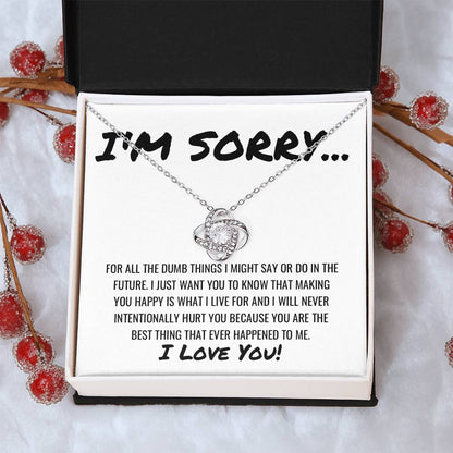 Best Thing That Happened To Me Necklace Love Knot Necklace