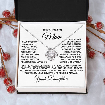 Gift For Mom Present For Mom Mother's Day Gift Present For Mom For Mom Gift For Mom From Daughter Love Knot Necklace