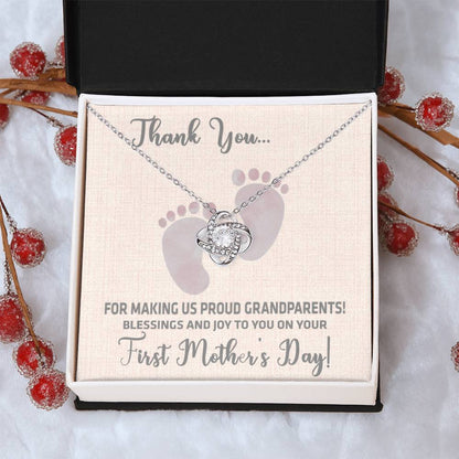 First Mothers Day Necklace Love Knot Necklace