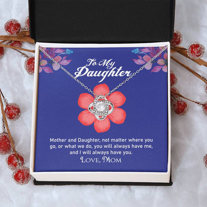 Daughter Necklace From Mother Daughter Gift From Mom To My Daughter Daughters Birthday Unique Grown Up Daughter Gift Jewelry Necklace Love Knot Necklace