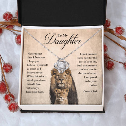 Daughter - Believe In Yourself - Ne Love Knot Necklace