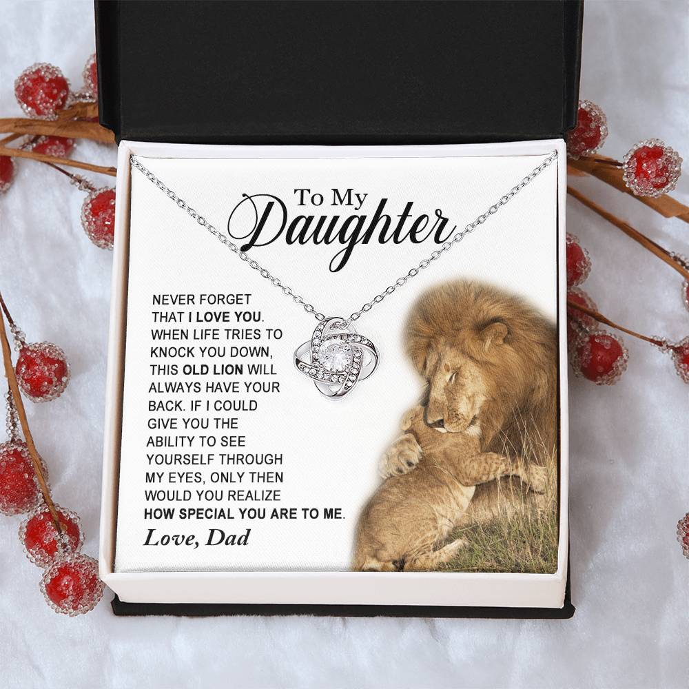 Daughter - How Special You Are To Me - Ne Love Knot Necklace