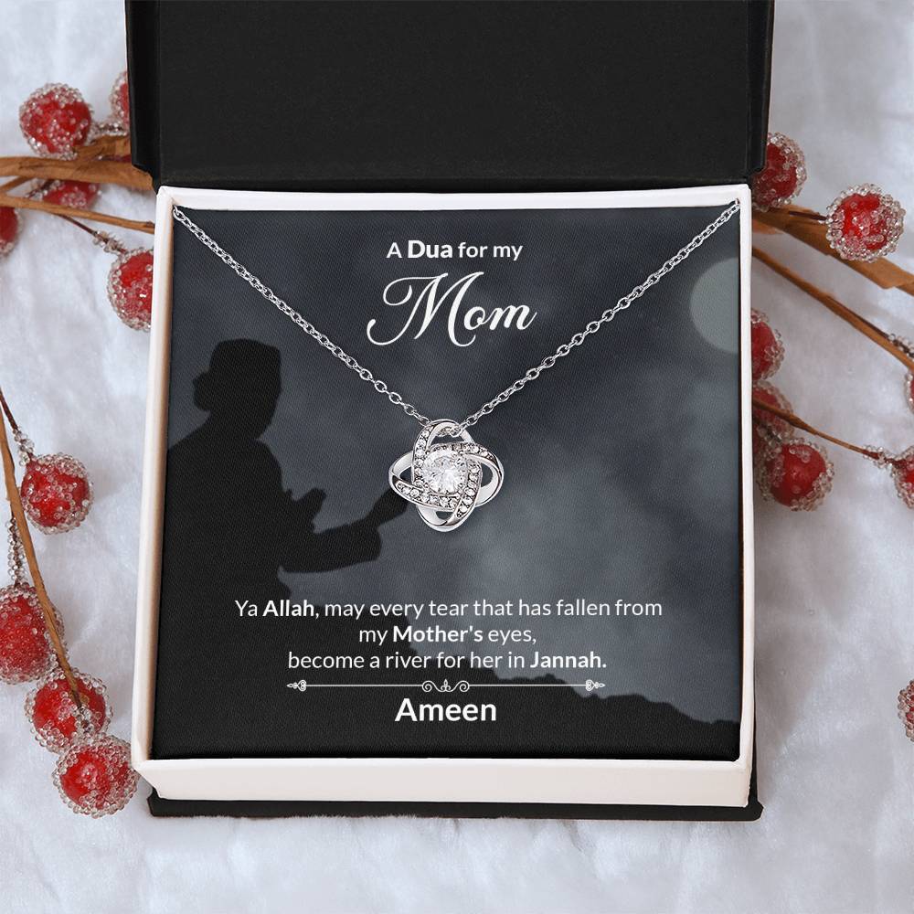 A Dua For My Mom Love Knot Necklace