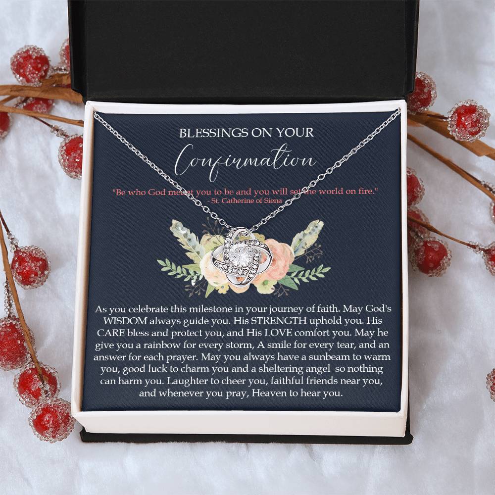 Confirmation Gifts For Girls Customize Gifts For Her Confirmation Ne Love Knot Necklace