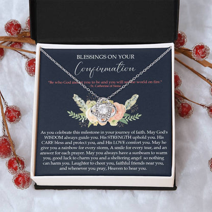 Confirmation Gifts For Girls Customize Gifts For Her Confirmation Ne Love Knot Necklace