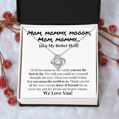 Cute Mother's Day Gift Love Knot Necklace