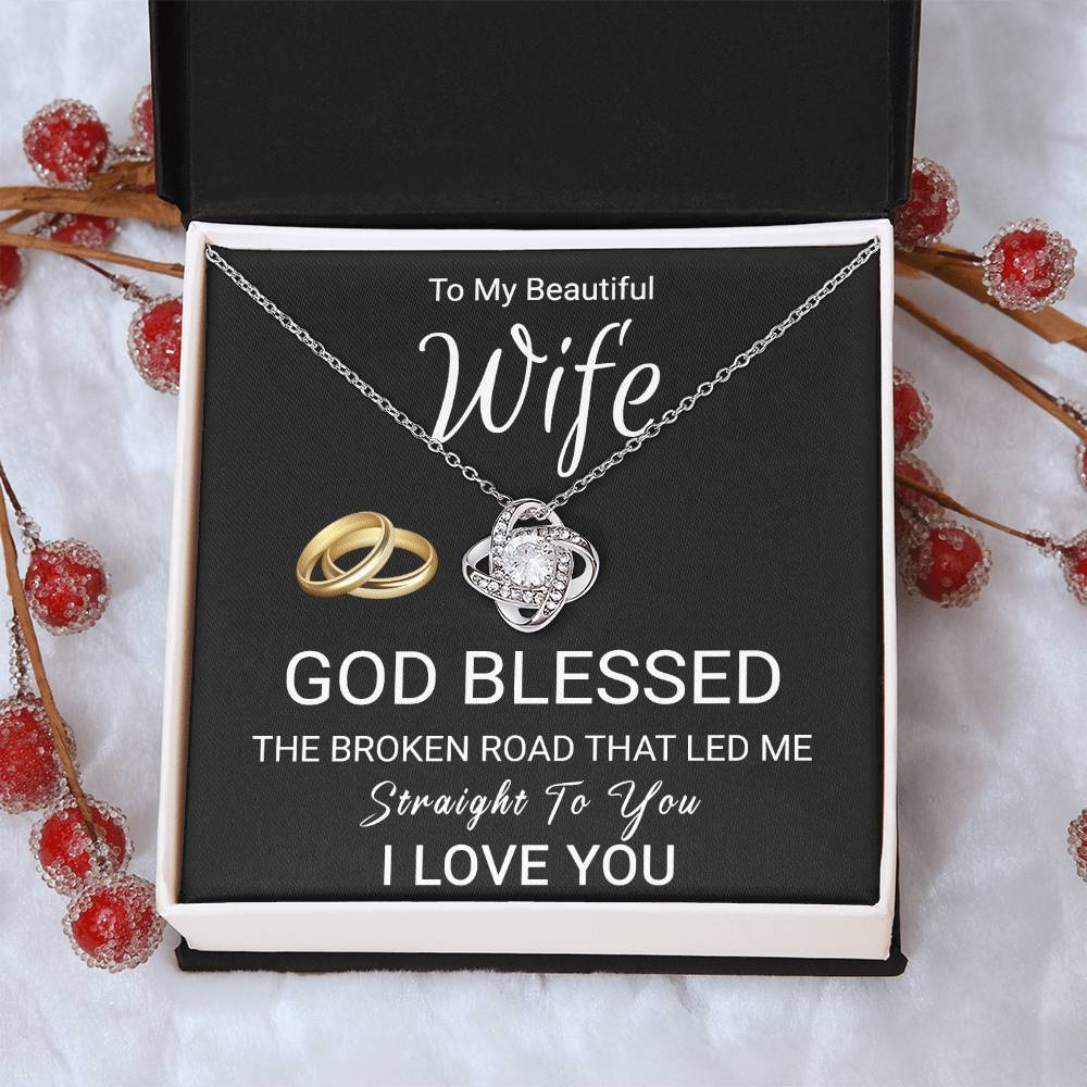 Christian Gift For Wife - Love Knot Necklace Love Knot Necklace