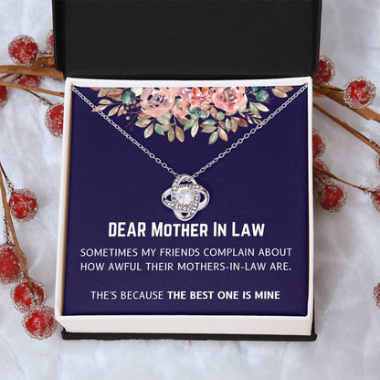 Best Mother In Law Is Mine Love Knot Necklace