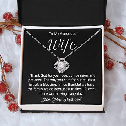 Anniversary Necklace For Wife - Love Knot Love Knot Necklace