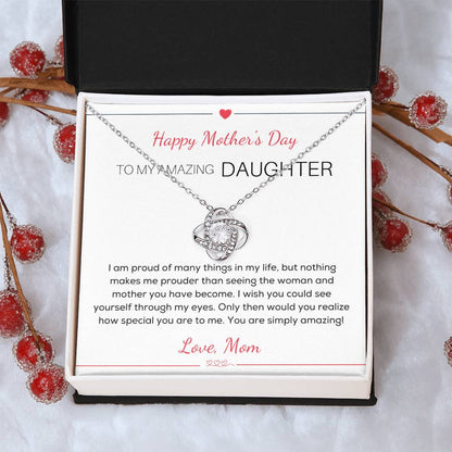 Almost Sold Out To My Daughter - Happy Mother's Day Love Knot Necklace