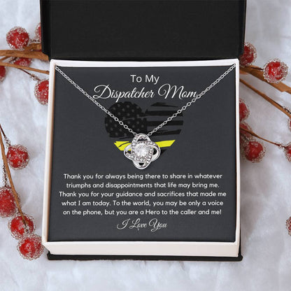 Dispatcher Mom Love Knot Necklace