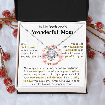 Gift For Boyfriend's Mom Forever Example Love Knot Necklace Love Knot Necklace