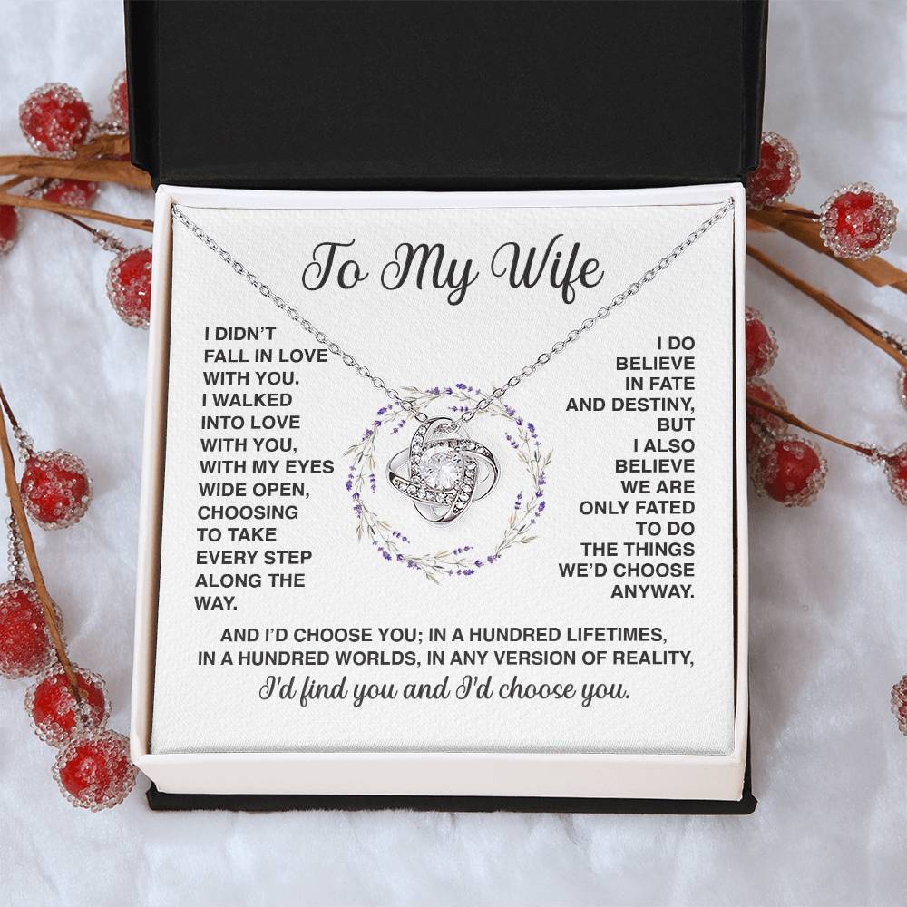 Delivery By Mother's Day Wf031   Gift Fo Love Knot Necklace