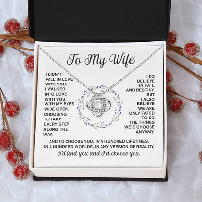 Delivery By Mother's Day Wf031   Gift Fo Love Knot Necklace