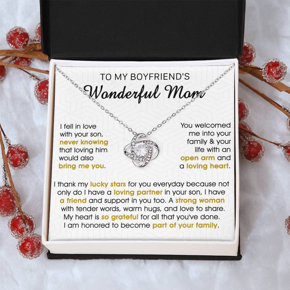 Gift For Boyfriend's Mom Bring Welcomed Lucky Tender Love Knot Necklace Love Knot Necklace