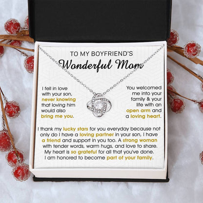 Gift For Boyfriend's Mom Bring Welcomed Lucky Tender Love Knot Necklace Love Knot Necklace