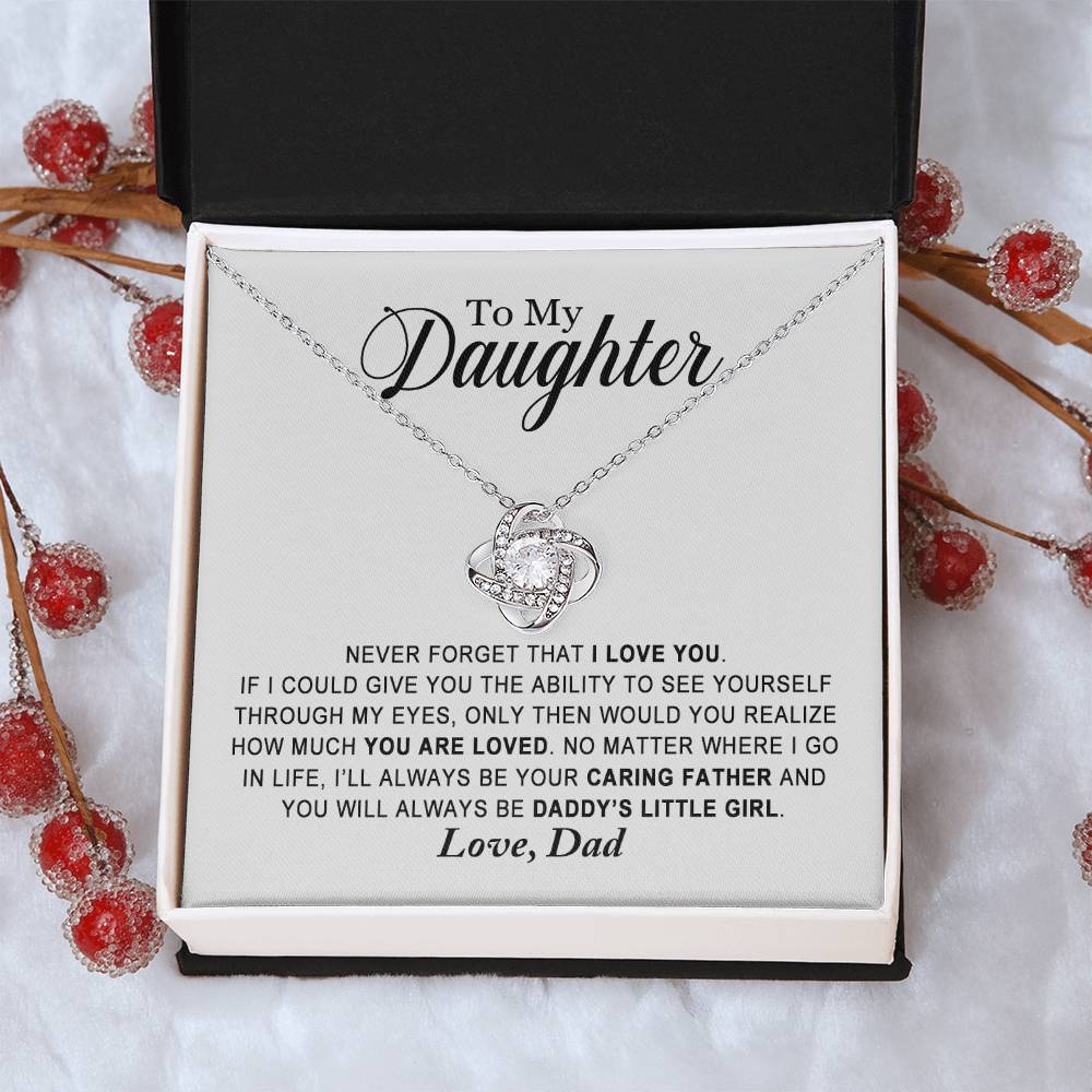 Daughter - You Are Loved - Ne Love Knot Necklace