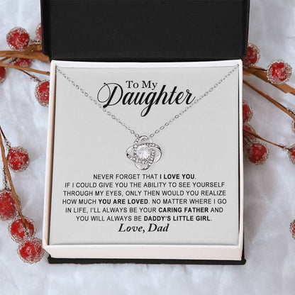 Daughter - You Are Loved - Ne Love Knot Necklace