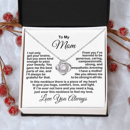 Gift For Mom From Daughter Son Mother's Day Gift For Mom Necklace For Mom Mother's Day Necklace For Mom From Daughter Son Kids Love Knot Necklace