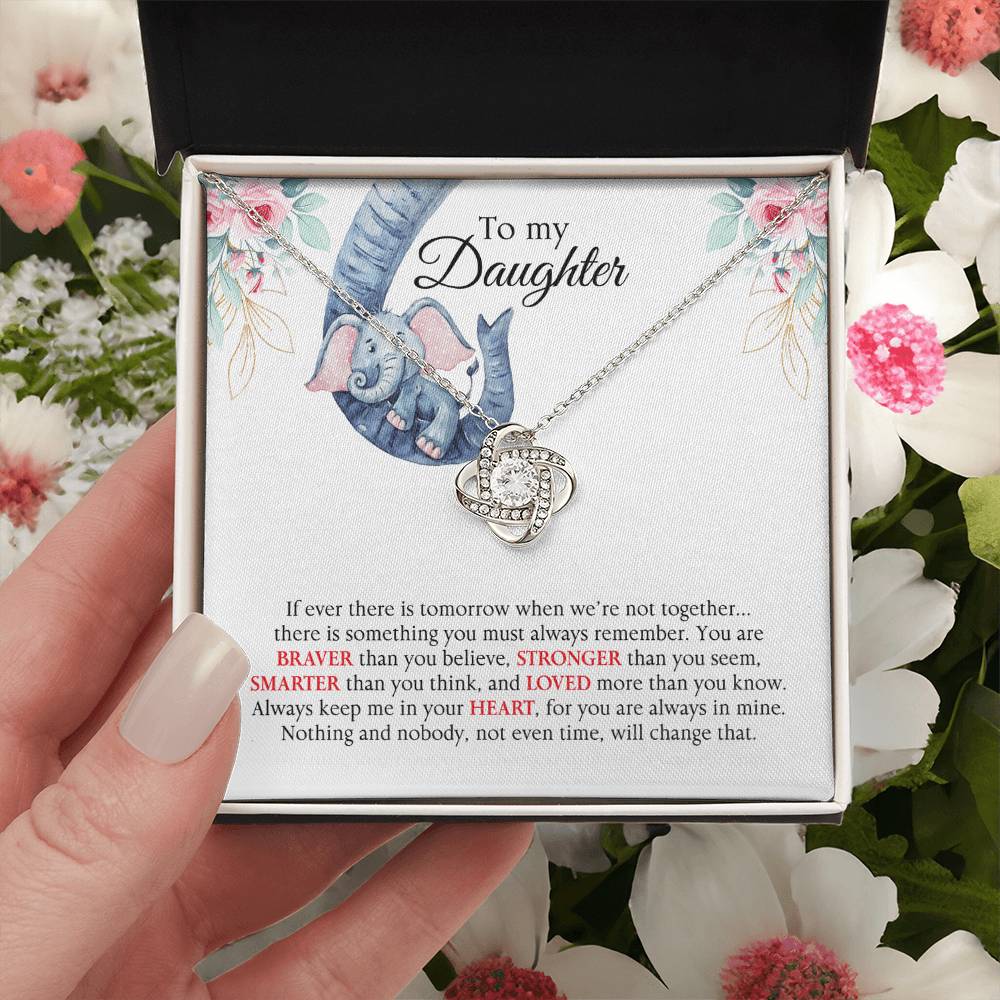 Almost Gone Love Knot Necklace For Daughter Love Knot Necklace