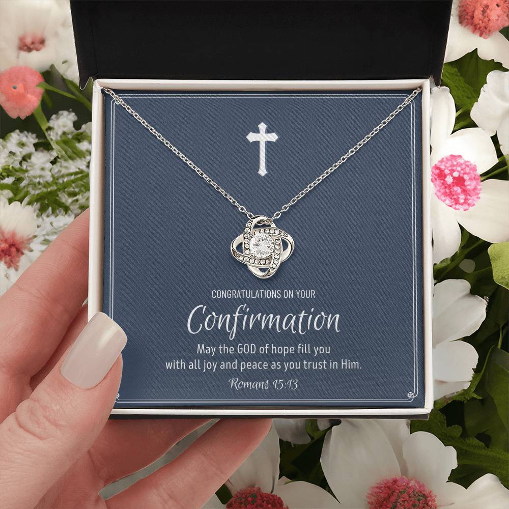 Confirmation Gift For Young Ladies Confirmation Granddaughter Love Knot Necklace Confirmation Gift Ideas For Girls Catholic Confirmation 1 Love Knot Necklace