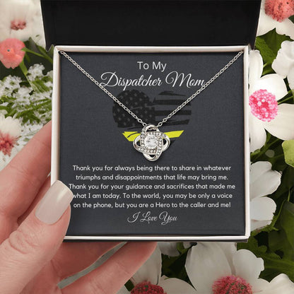 Dispatcher Mom Love Knot Necklace