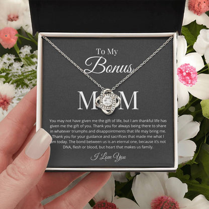 Bonus Mom Necklace Love Knot Necklace