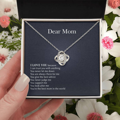 Always There For Me Love Knot Necklace