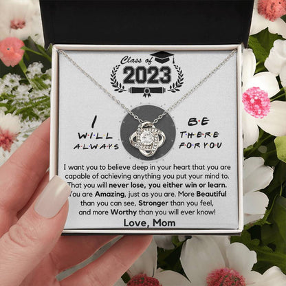 Class Of 2023 Graduation Gift Necklace Fr Love Knot Necklace