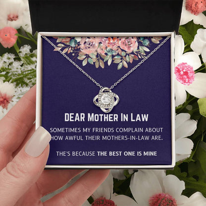 Best Mother In Law Is Mine Love Knot Necklace