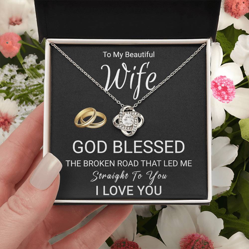 Christian Gift For Wife - Love Knot Necklace Love Knot Necklace