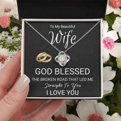 Christian Gift For Wife - Love Knot Necklace Love Knot Necklace