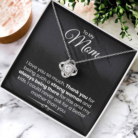 Almost Gone To My Mom - I Love You So Much - The Love Knot Necklace Love Knot Necklace