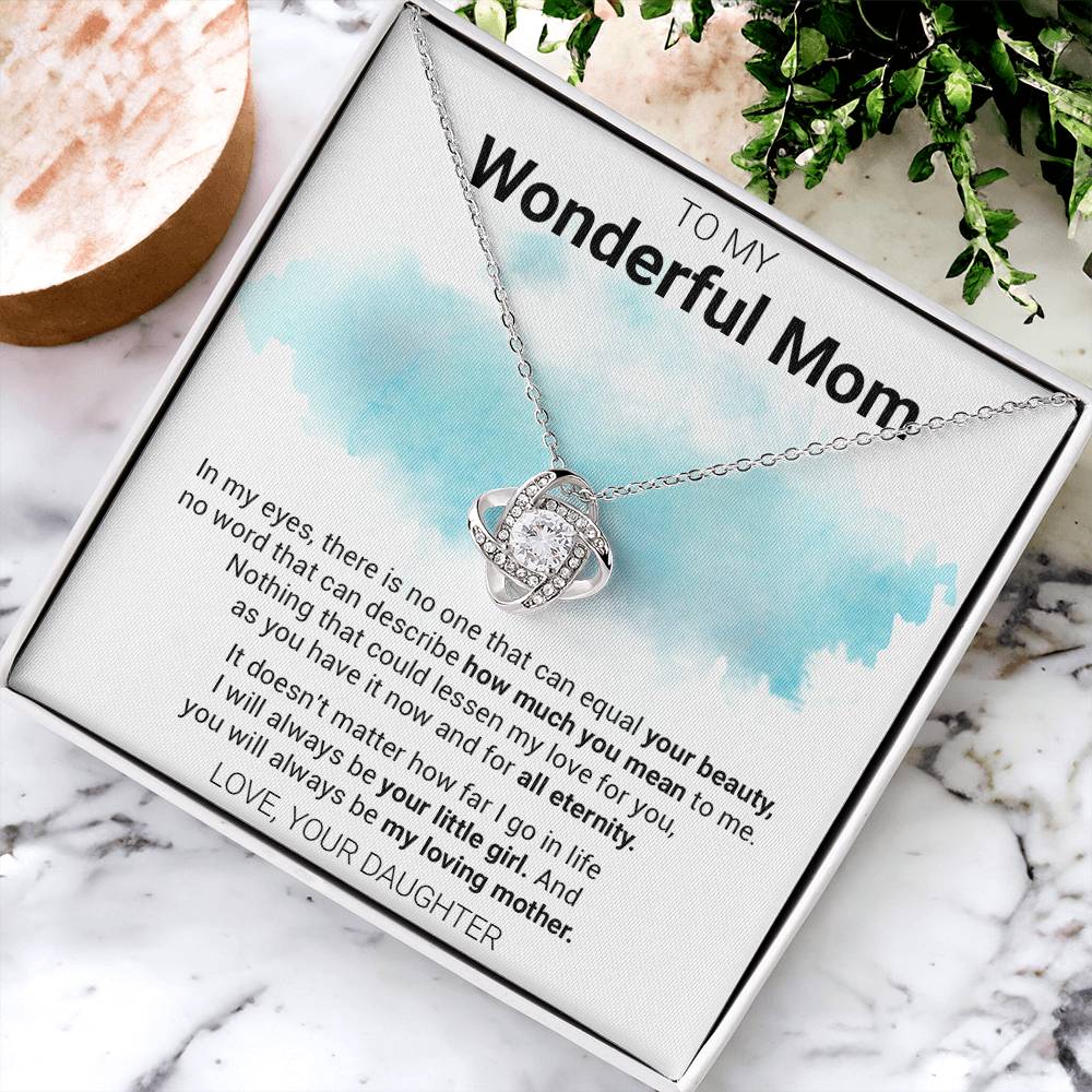 Gift For Mom - My Love Fo Love Knot Necklace