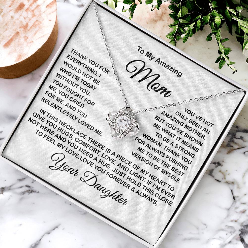Gift For Mom Present For Mom Mother's Day Gift Present For Mom For Mom Gift For Mom From Daughter Love Knot Necklace