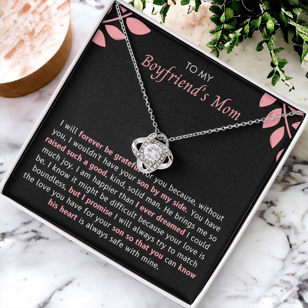 Boyfriend Mom - I Will Forever Love Knot Necklace