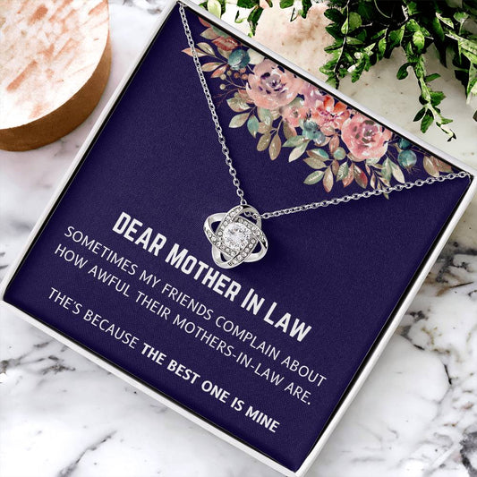 Best Mother In Law Is Mine Love Knot Necklace