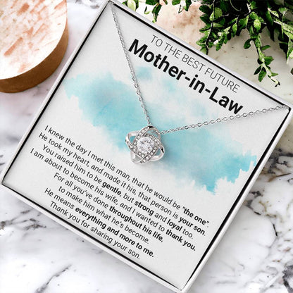 Gift For Future Mother-In-Law The One Love Knot Necklace Love Knot Necklace
