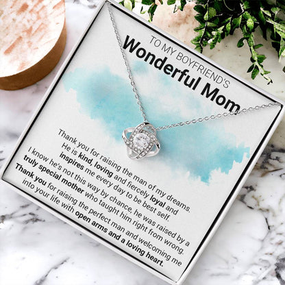 Gift For Boyfriend's Mom - Right From Wrong - Love Knot Love Knot Necklace