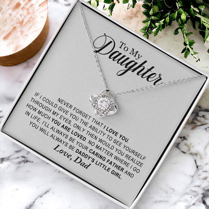 Daughter - You Are Loved - Ne Love Knot Necklace