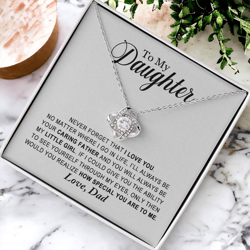 Daughter - You Are Special - Ne Love Knot Necklace